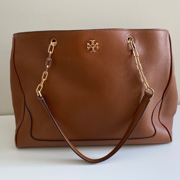 Tory Burch Handbags - Tory Burch Brown Leather Tote Bag